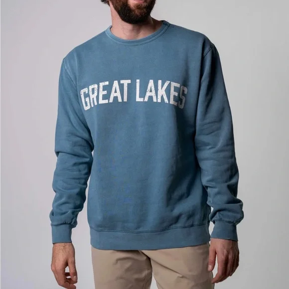 Great Lakes Collection weathered crew sweatshirt - Picture 2 of 8